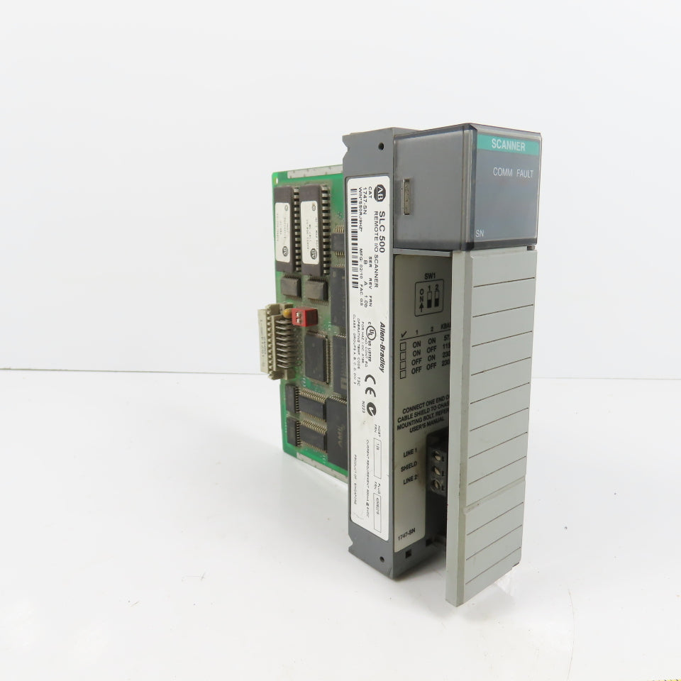 Allen Bradley 1747-SN Ser B Rev A FRN 1.0b SLC 500 Remote I/O Scanner