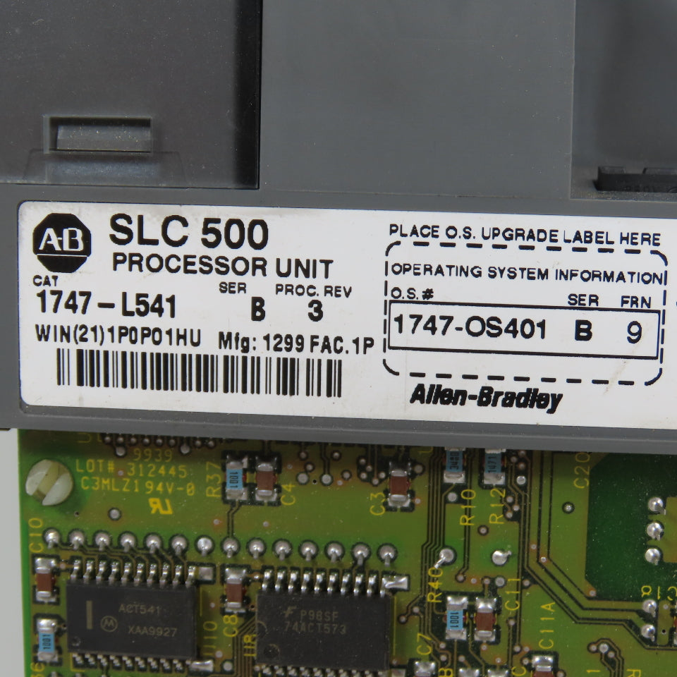 Allen Bradley 1747-L541 SerB Rev 3 5/04 Processor Unit W/ 1747-OS401 Ser B FRN 9