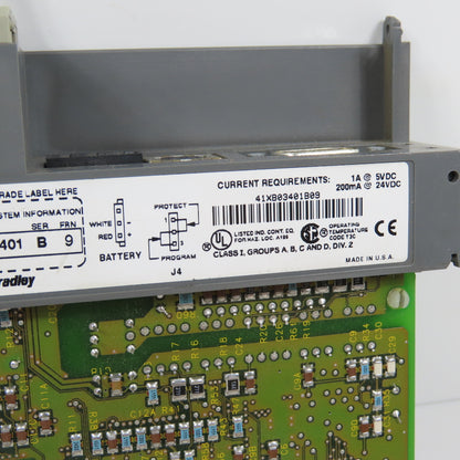 Allen Bradley 1747-L541 SerB Rev 3 5/04 Processor Unit W/ 1747-OS401 Ser B FRN 9