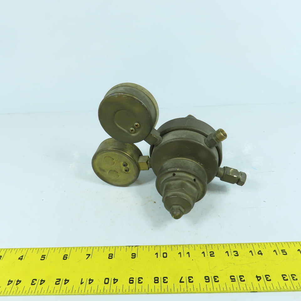 Victor VTS450E Compressed Gas Regulator 3000PSIG Max Inlet (Gauge Cover Missing)