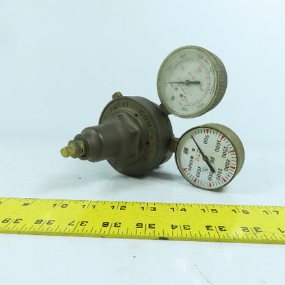 Victor VTS450E Compressed Gas Regulator 3000PSIG Max Inlet (Gauge Cover Missing)