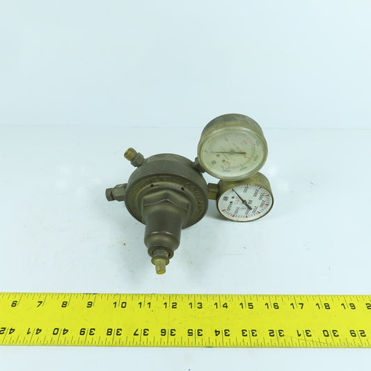 Victor VTS450E Compressed Gas Regulator 3000PSIG Max Inlet (Gauge Cover Missing)