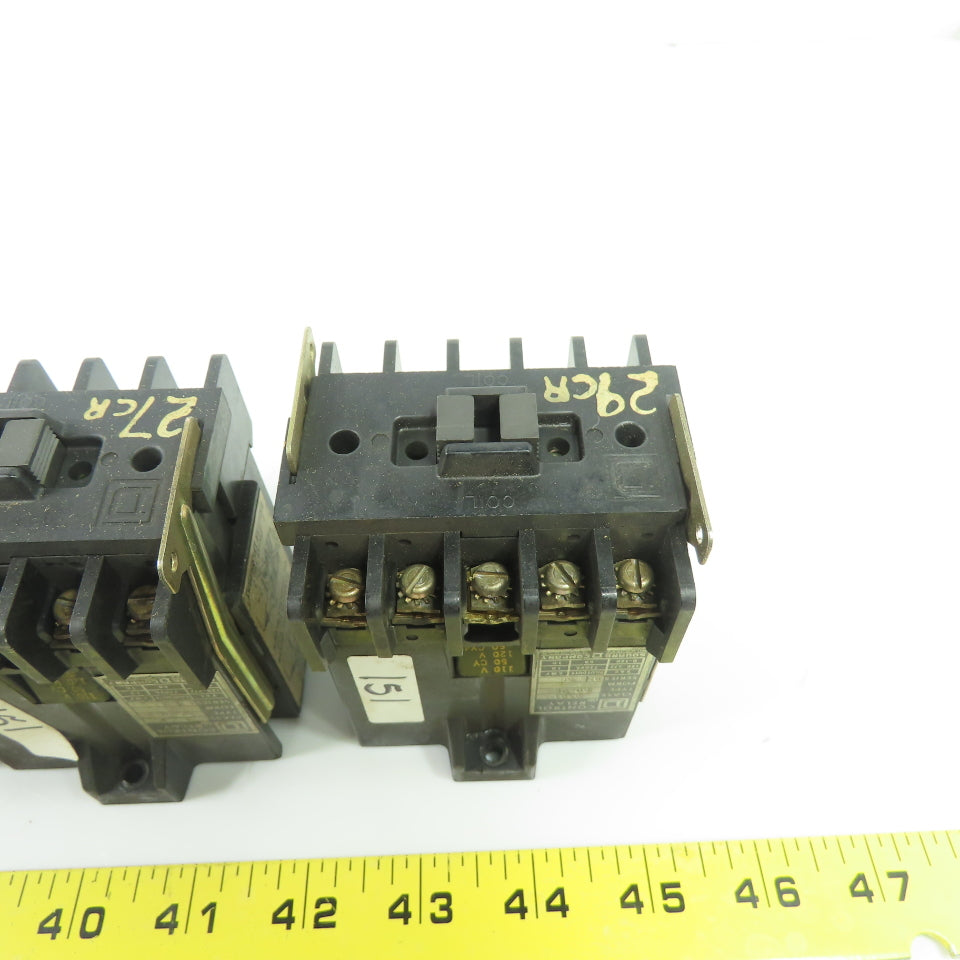 Square D 8501 GO-40 Ser B Control Relay 10A 120V Coil Lot Of 6