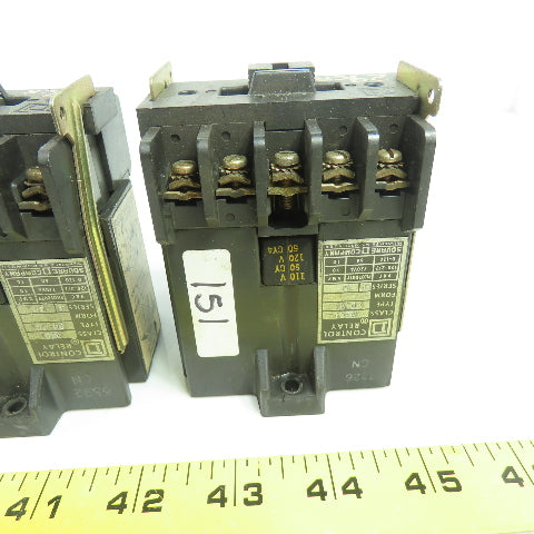 Square D 8501 GO-40 Ser B Control Relay 10A 120V Coil Lot Of 6