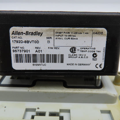 Allen Bradley 1792D-CB18 1792D-8BVT0D I/O Module DeviceNet Block