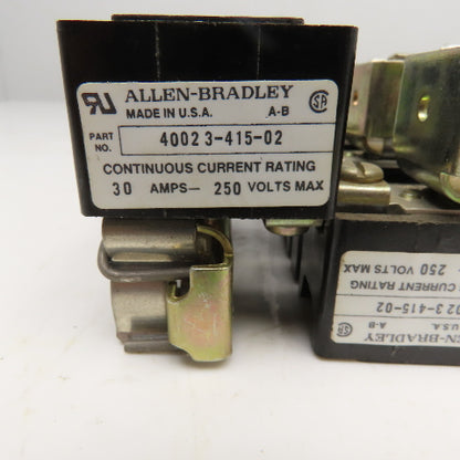 Allen Bradley 40023-415-02 30A 250V Fuse Holder