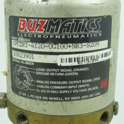 Buzmatics SPC2RT-4I20-0G100+NR3 Servo Pressure Control Regulator R24-301-RNXA
