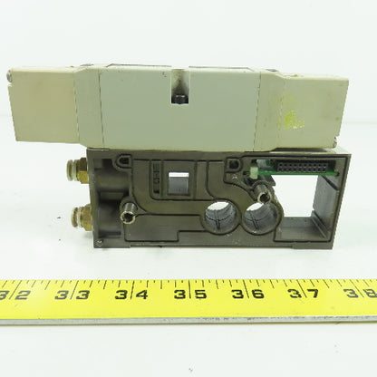 Numatics 122BB5R2MN00061 150PSI 4-Way Solenoid Pneumatic Valve Manifold 24VDC