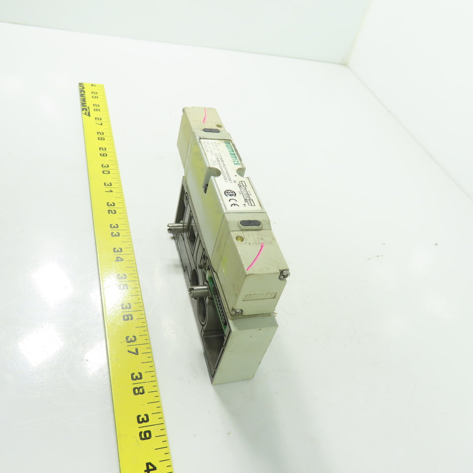 Numatics 122BB5R2MN00061 150PSI 4-Way Solenoid Pneumatic Valve Manifold 24VDC