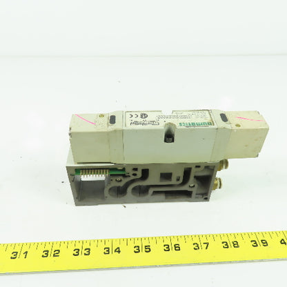Numatics 122BB5R2MN00061 150PSI 4-Way Solenoid Pneumatic Valve Manifold 24VDC
