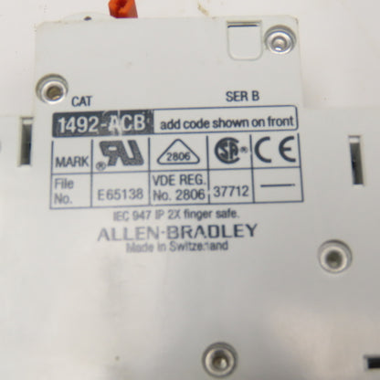 Allen Bradley 1492-ACB 6A 277V Single Pole Breaker Lot Of 6