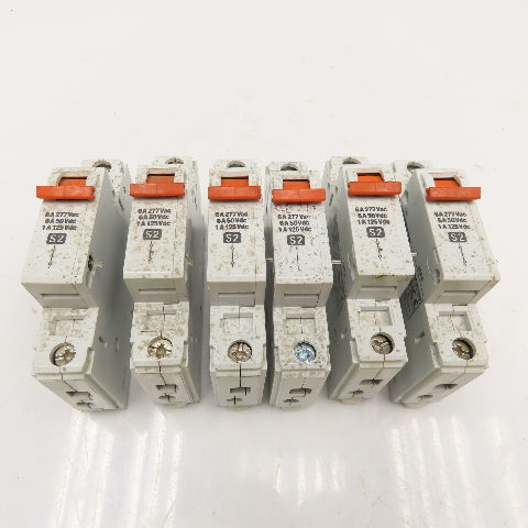 Allen Bradley 1492-ACB 6A 277V Single Pole Breaker Lot Of 6