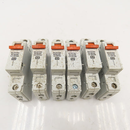 Allen Bradley 1492-ACB 6A 277V Single Pole Breaker Lot Of 6