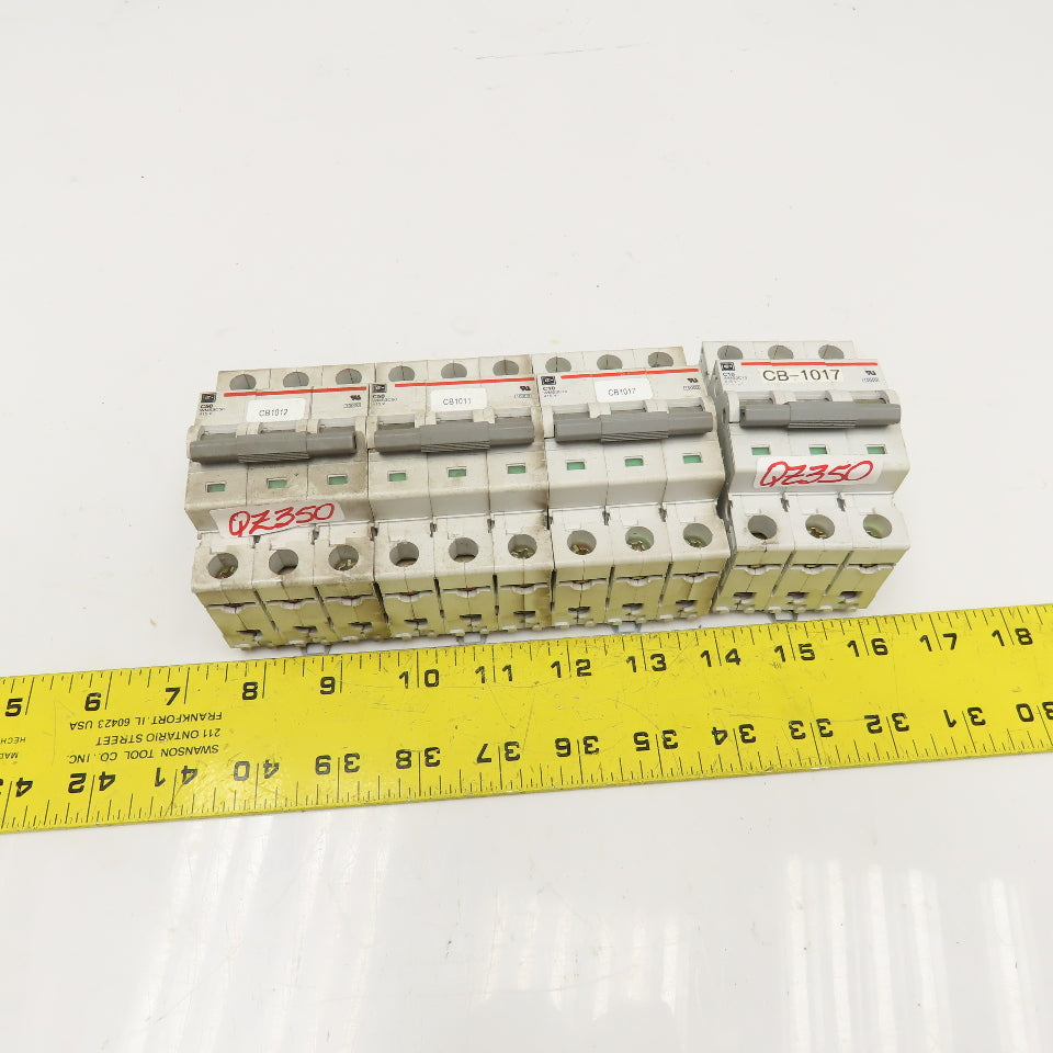 Cutler Hammer WMS3C50 WMS3C10 50A & 10A 415V 3 Pole Breaker Lot Of 4