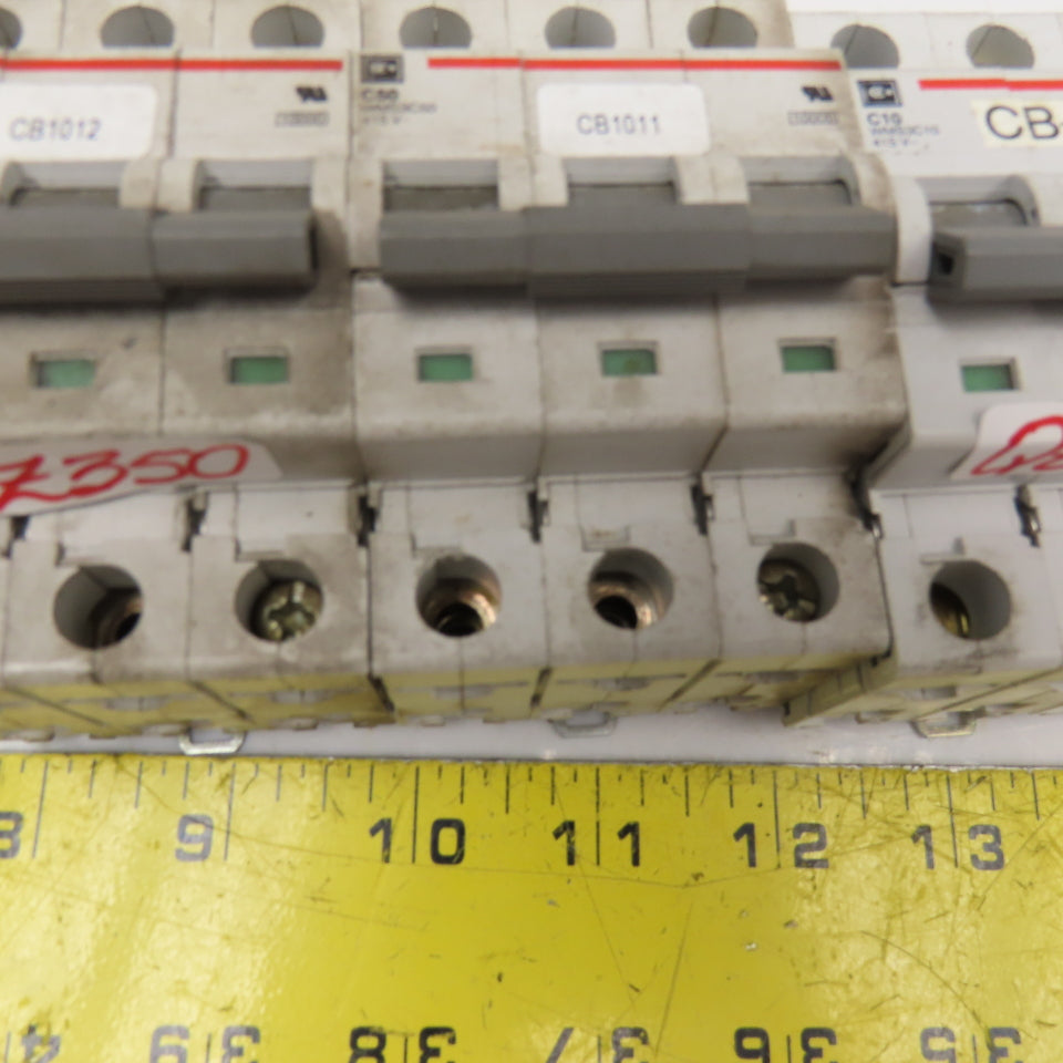 Cutler Hammer WMS3C50 WMS3C10 50A & 10A 415V 3 Pole Breaker Lot Of 4