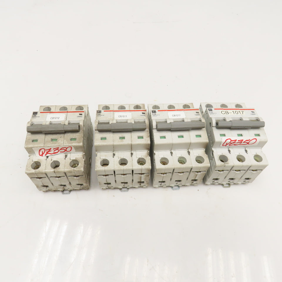 Cutler Hammer WMS3C50 WMS3C10 50A & 10A 415V 3 Pole Breaker Lot Of 4