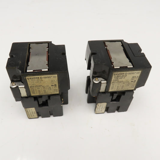 Square D 8910K02 575V 15Hp Max Relay Contactor 120V Coil Lot Of 2