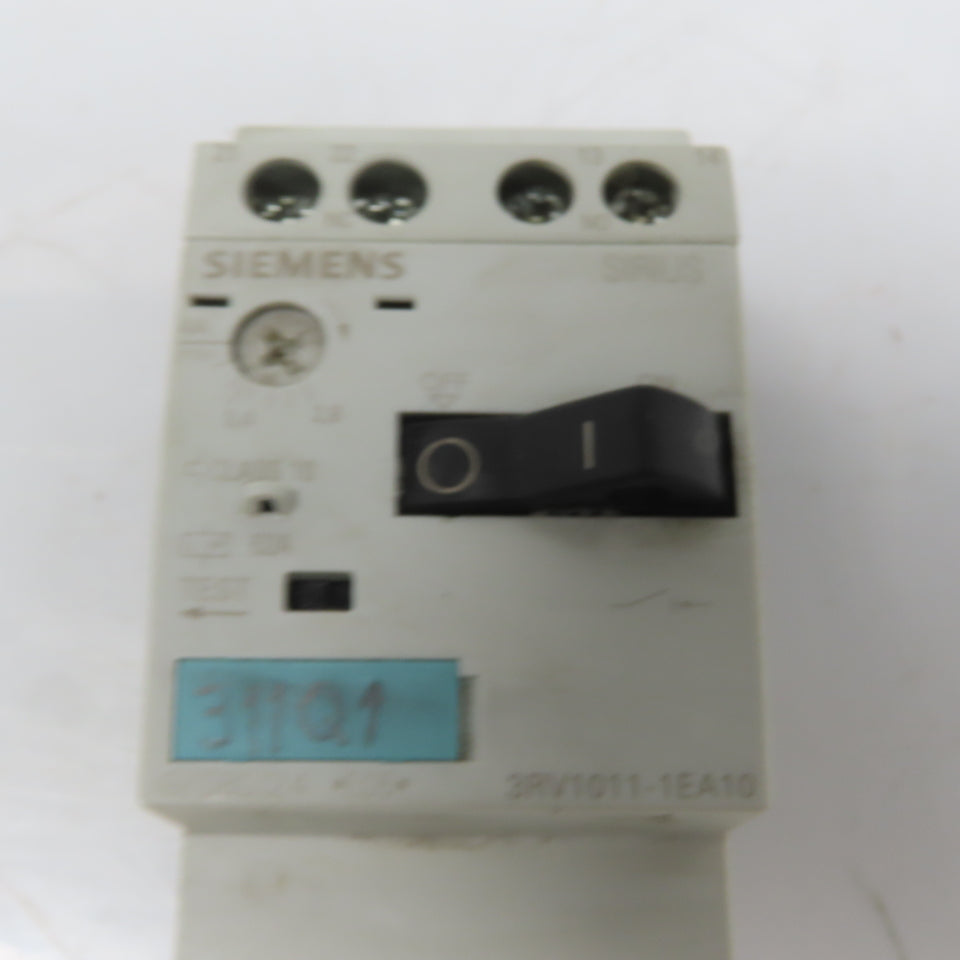 Siemens 3RV1021-1JA10 Sirius 3Hp Motor Circuit Breaker Manual Motor Controller