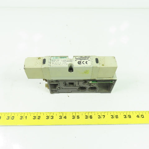 Numatics 122BB4Z2MN00061 150PSI 2/4Way Solenoid Pneumatic Valve Manifold 24VDC