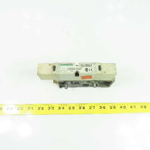 Numatics 122BB5Z2MN00061 150PSI 4-Way Solenoid Pneumatic Valve Manifold 24VDC
