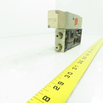Numatics 122BB5Z2MN00061 150PSI 4-Way Solenoid Pneumatic Valve Manifold 24VDC