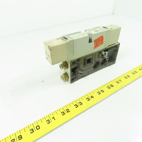 Numatics 122BB5Z2MN00061 150PSI 4-Way Solenoid Pneumatic Valve Manifold 24VDC