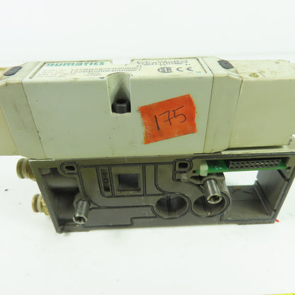 Numatics 122BB5Z2MN00061 150PSI 4-Way Solenoid Pneumatic Valve Manifold 24VDC