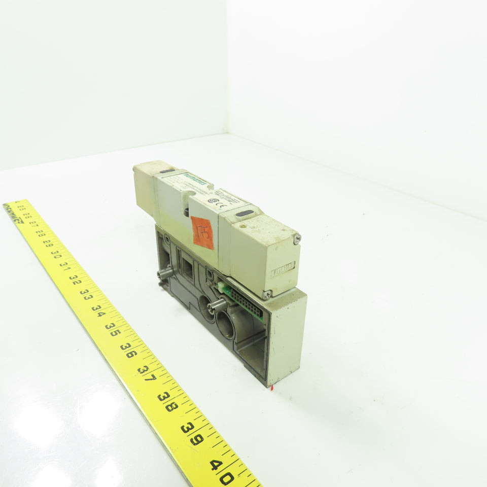 Numatics 122BB5Z2MN00061 150PSI 4-Way Solenoid Pneumatic Valve Manifold 24VDC