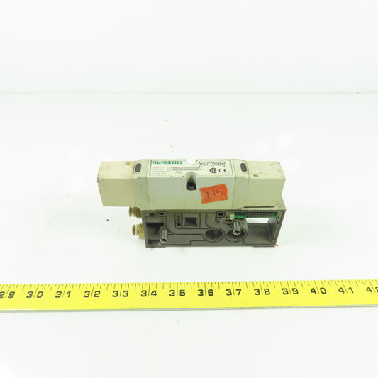 Numatics 122BB5Z2MN00061 150PSI 4-Way Solenoid Pneumatic Valve Manifold 24VDC