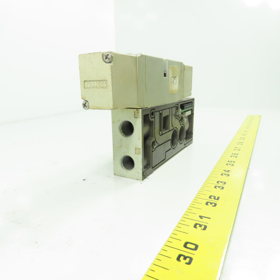 Numatics 122BB400M000061 150PSI 4-Way Solenoid Pneumatic Valve Manifold 24VDC