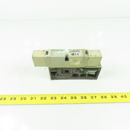 Numatics 122BB400M000061 150PSI 4-Way Solenoid Pneumatic Valve Manifold 24VDC