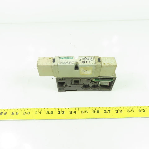 Numatics 122BB400M000061 150PSI 4-Way Solenoid Pneumatic Valve Manifold 24VDC