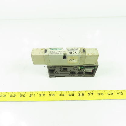 Numatics 122BB400M000061 150PSI 4-Way Solenoid Pneumatic Valve Manifold 24VDC