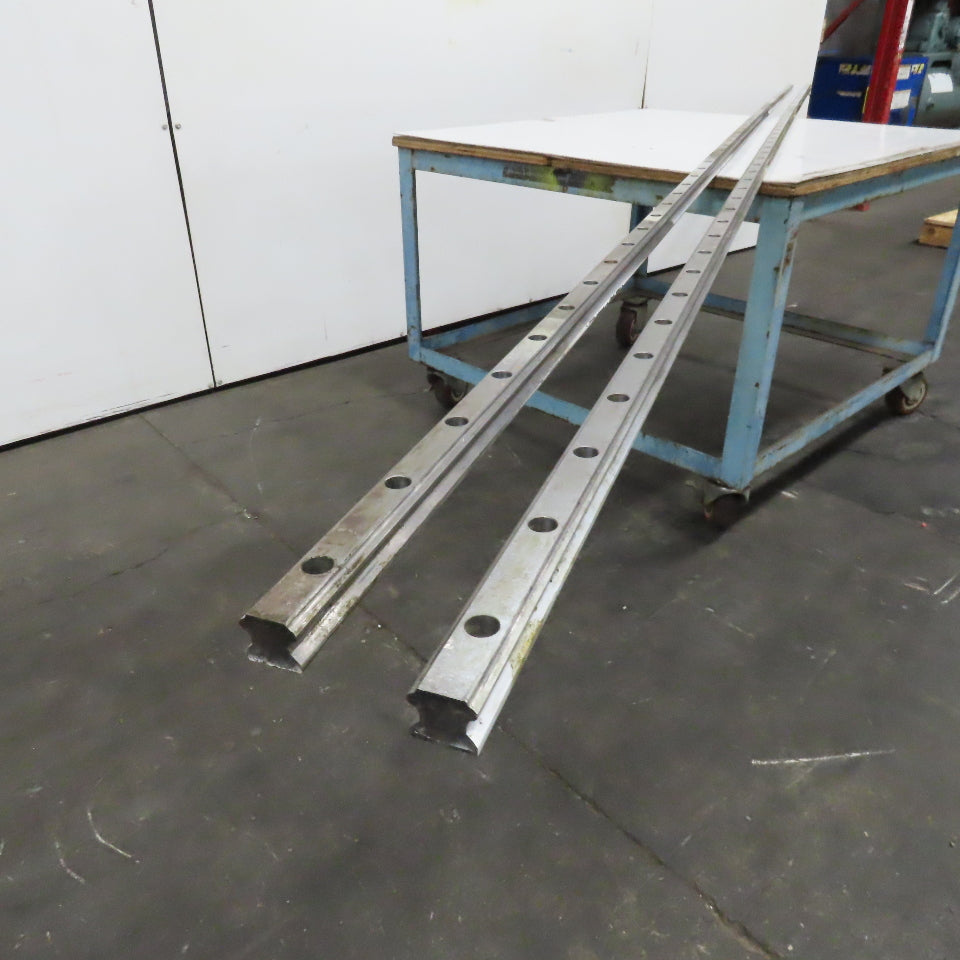 28mm Wide x 26mm Height Linear Guide Rail 4000mm OAL Lot Of 2