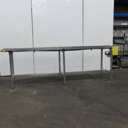 Direct Conveyors 24" x 137" Slide Bed Belt Conveyor 15FPM 208-230/460V .25Hp