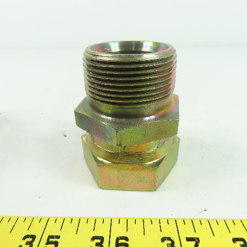 1-1/4"(-11) NPSM Female Swivel x 1-1/4" NPSM Male Straight Hydraulic Adaptor