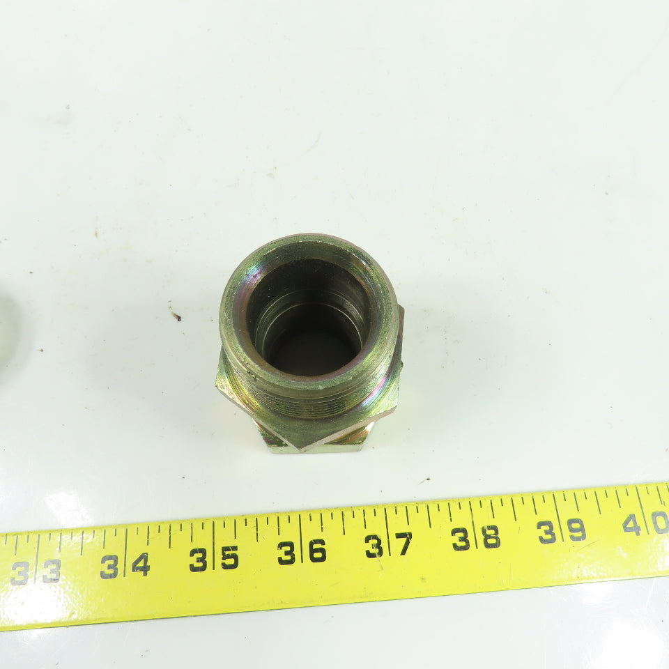 1-1/4"(-11) NPSM Female Swivel x 1-1/4" NPSM Male Straight Hydraulic Adaptor
