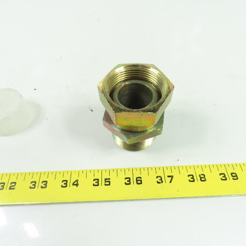 1-1/4"(-11) NPSM Female Swivel x 1-1/4" NPSM Male Straight Hydraulic Adaptor