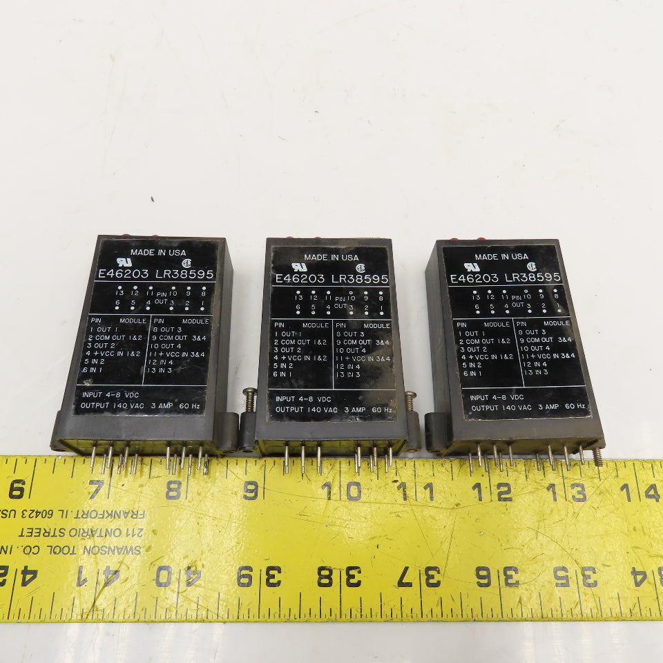 Gordos OAC5Q 4 Channel AC Output Module Lot Of 3