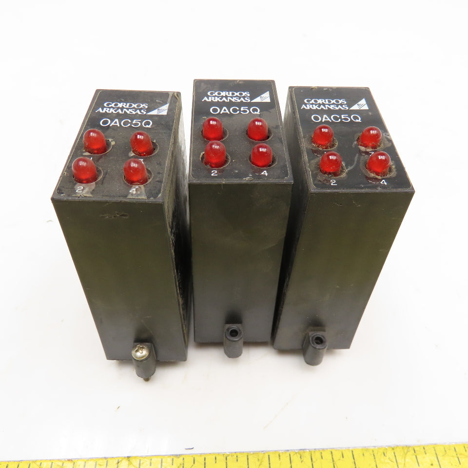 Gordos OAC5Q 4 Channel AC Output Module Lot Of 3