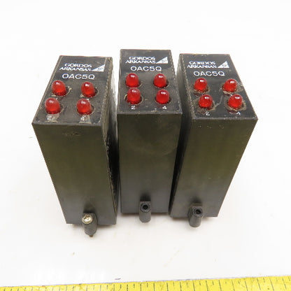 Gordos OAC5Q 4 Channel AC Output Module Lot Of 3