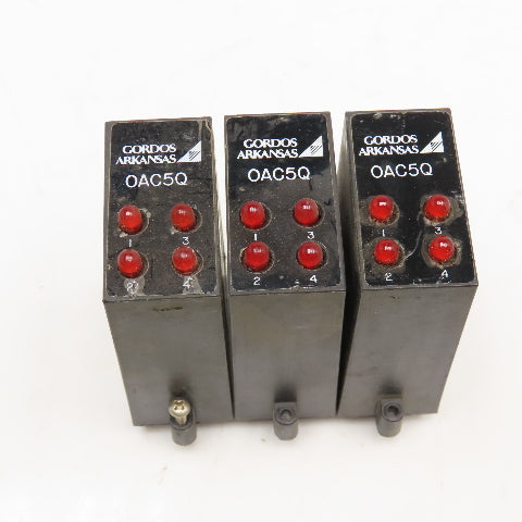 Gordos OAC5Q 4 Channel AC Output Module Lot Of 3