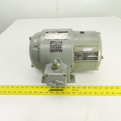 Racine PVQ-PSE0-06CR Hydraulic Pump Motor Reuland 8616V & Mount 220/440 3PH