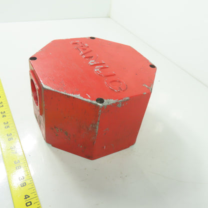 Fanuc Cast Aluminum Servo Motor End Cap Cover 6-3/4"x6-3/4"x4"