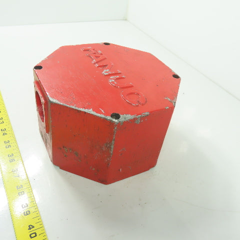 Fanuc Cast Aluminum Servo Motor End Cap Cover 6-3/4"x6-3/4"x4"