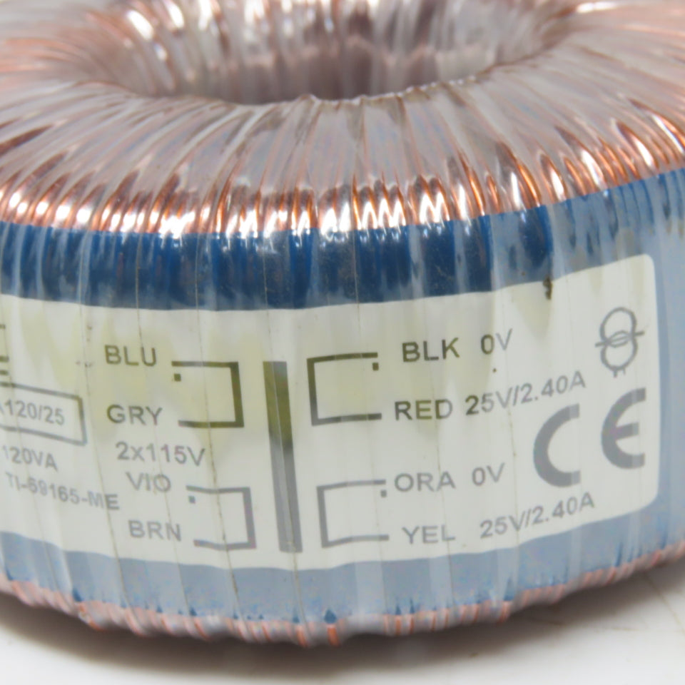 Noratel 953 0568 TA120/25 High Efficiency Mini Transformer 2X115V Pri 0-25V Sec