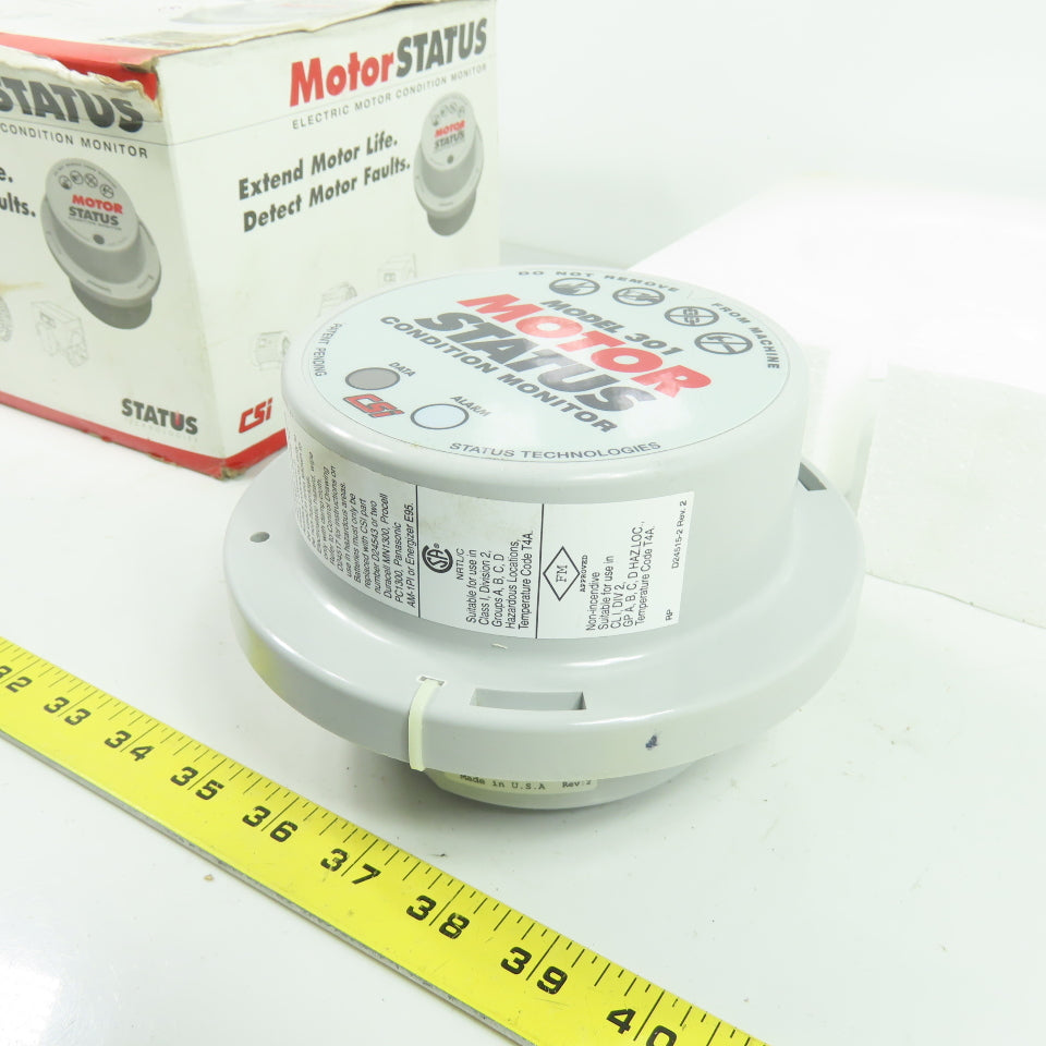 Status Technologies A0301SP-Q2 Motor Status Condition Monitor Model 301