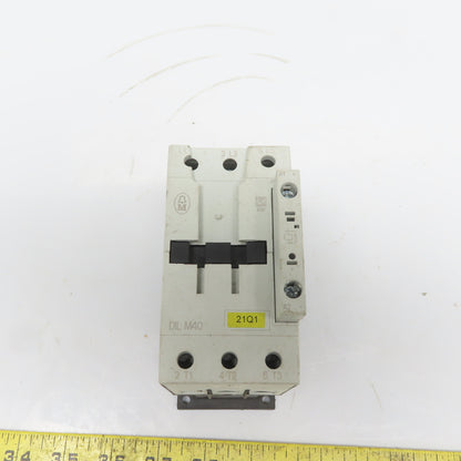 Moeller DIL M(C)40 Contactor 3 Pole 63 Amp 600V Max 24-27VDC Coil