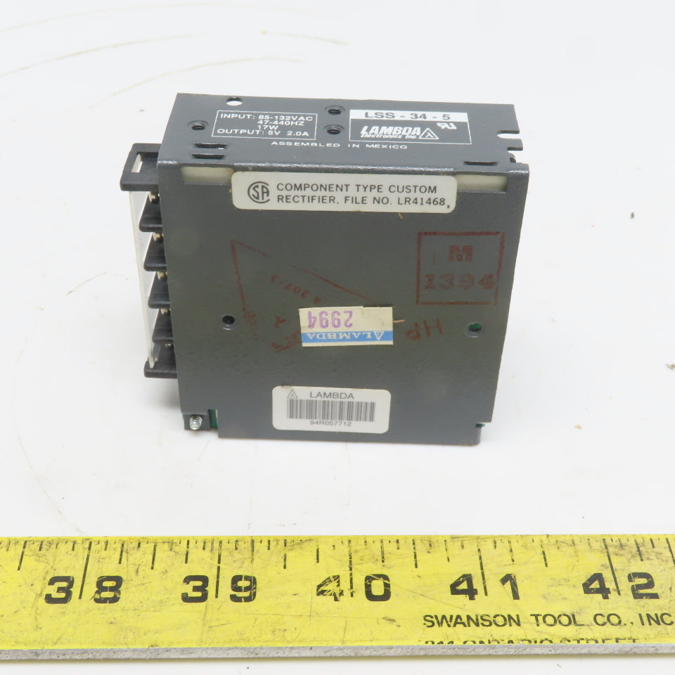 Lambda LSS-34-5 Power Supply 85-132V Input 5V 2A Output