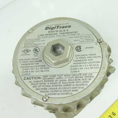 DigiTrace E507S-2LS-2 208/240VAC Line Sensing Thermostat Explosion Proof 22A